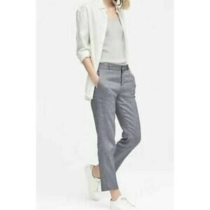 New‎ Banana Republic avery pin striped linen pants